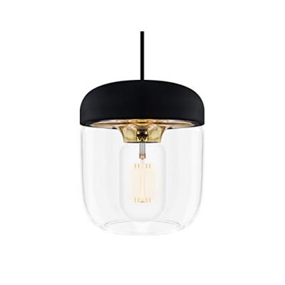 UMAGE Suspension design Acorn en noir et laiton