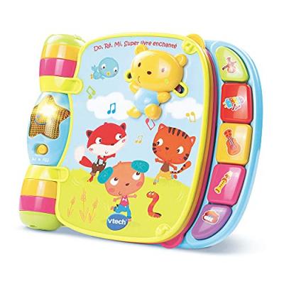 VTECH BABY Do r&eacute; mi super livre enchant&eacute; bleu