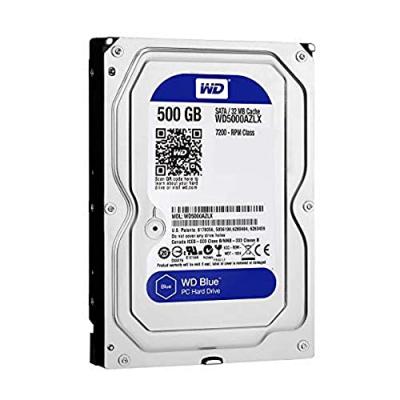 WESTERN DIGITAL Disque dur interne  Blue - 500 Go - SATA 6Gb/s - 3.5 - 7200 tr/min 