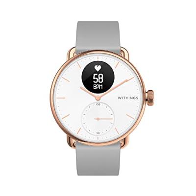 WITHINGS Montre connect&eacute;e  Scanwatch 38 mm Or rose 
