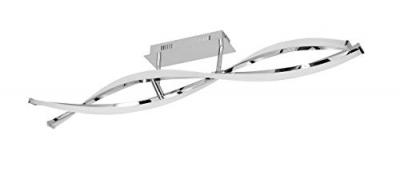 WOFI Plafonnier IDANA chrome 2 ampoules LED
