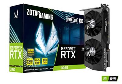  ZOTAC - Carte Graphique GAMING GeForce RTX 3060 Twin Edge OC 