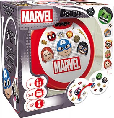 ASMODEE Jeu de cartes  Dobble Marvel Emoji 