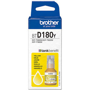 BROTHER  BTD180Y Bouteille d'encre originale - Couleur : Jaune (Yellow)