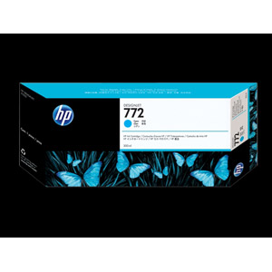 HP  772 cartouche d'encre DesignJet cyan, 300 ml