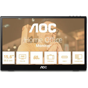 AOC  16T3EA t&eacute;l&eacute;viseur et moniteur portables Noir 39,6 cm 16T3EA