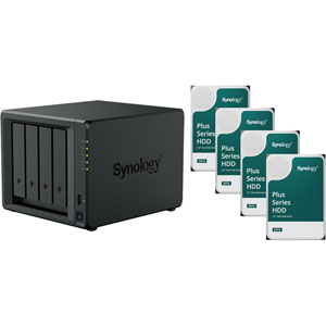 SYNOLOGY Serveur NAS  DS925+ (4Go RAM) avec 4x 6To HAT PLUS