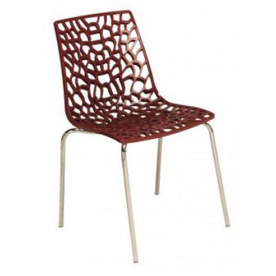Chaise GROOVE 2 coloris rouge