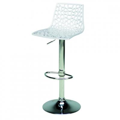 Tabouret de bar GROOVE coloris blanc 