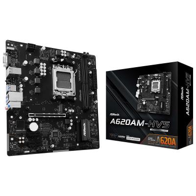 ASROCK Carte m&egrave;re -  - AMD AM5 A620AM-HVS - Micro ATX - HDMI et D-Sub - USB 3.2 Gen1 Type-C