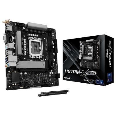 ASROCK Carte m&egrave;re  H810M-X WiFi Intel H810 LGA 1851 Micro ATX WiFi int&eacute;gr&eacute;