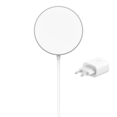 BELKIN  BoostCharge Pro Socle de recharge aimant&eacute; Qi2 avec Chargeur Secteur (Blanc)