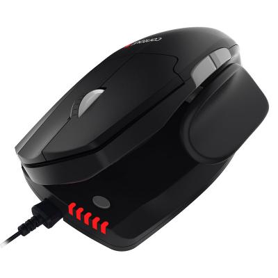 CONTOUR DESIGN Contour Unimouse - Souris - ergonomique - infrarouge - 7 boutons - filaire - USB - noir, rouge 