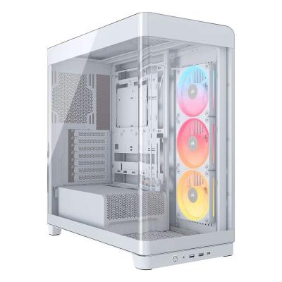 CORSAIR Bo&icirc;tier PC  Frame 4500X LX-R RGB Link Blanc-MT/SansAlim/E-ATX