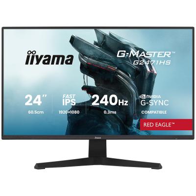 IIYAMA Ecran PC  G2471HS-B1 23.8""FHD 240Hz/Fast IPS/0.3ms/G-Sync