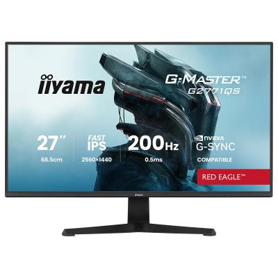 IIYAMA Ecran PC  G2771QS-B1 27""WQHD 200Hz/Fast IPS/0.5ms/G-Sync#