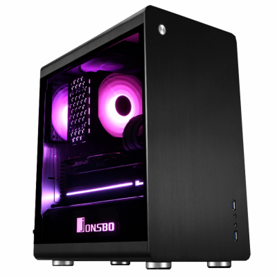 JONSBO  boitier pc rm3 microatx geh&auml;use, tempered glass schwarz 