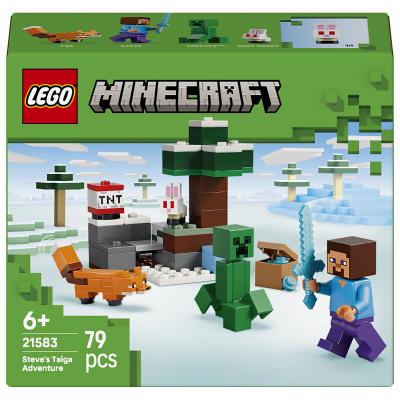 LEGO&reg; Minecraft&reg; 21583 Les aventures de Steve dans la ta&iuml;ga