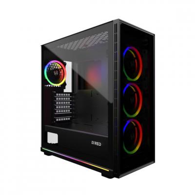 MRED  - Black Destroyer Glass-G - ATX - ARGB - Noir - Avec fen&ecirc;tre