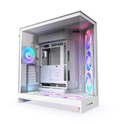 NZXT  H9 Flow RGB+ Midi Tower Blanc - Neuf