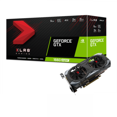 PNY Carte graphique GTX 1660 SUPER 6 Go XLR8 Gaming OC Edition 