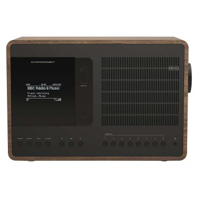 REVO  superconnect radio internet walnut/aluminium/noir