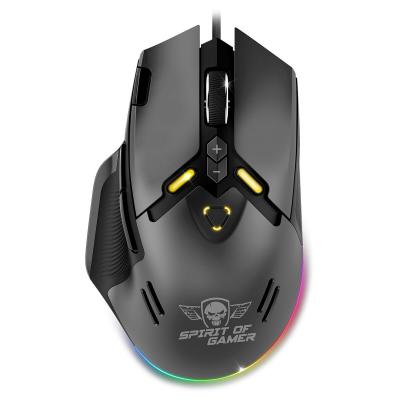 SPIRIT OF GAMER Souris filaire gaming RGB  Elite M60 Noir
