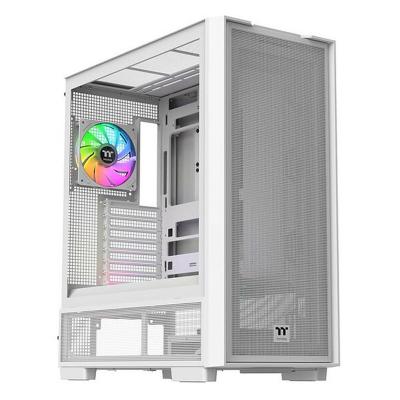 THERMALTAKE Tour midi  S380 TG ARGB Snow White Bo&icirc;tier PC blanc neige