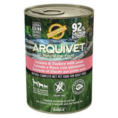 ARQUIVET  saumon et dinde aux petits pois et huile de saumon 400 gr