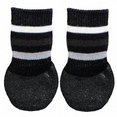 TRIXIE  Lot de 2 Chaussettes antid&eacute;rapant - XL - Noir - Pour chien
