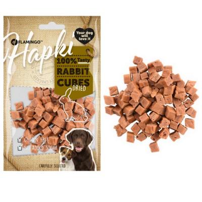 MORIN IMPORT Friandise cubes de lapin Hapki BBQ pour chien 85 g sans gluten
