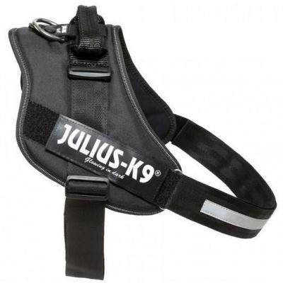 JULIUS K9 Harnais Power IDC - 1 - L : 63-85 cm-50 mm - Noir - Pour chien