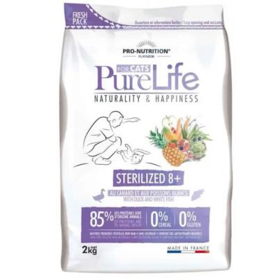 PRO NUTRITION FLATAZOR Flatazor - Croquettes Pure Life Sterilized 8+ pour Chat - 2Kg