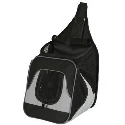 TRIXIE  - Sac ventral Savina en nylon noir et gris Friends On Tour