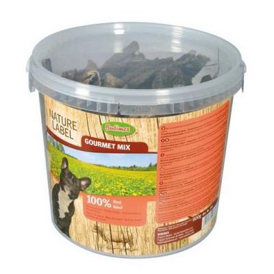 BUBIMEX Seau Gourmet Mix, m&eacute;lange de viandes de boeuf s&eacute;ch&eacute;es
