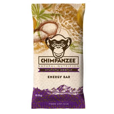 CHIMPANZEE  Barre &eacute;nerg&eacute;tique Vegan (x20) : Cacahu&egrave;te croquantes 55g