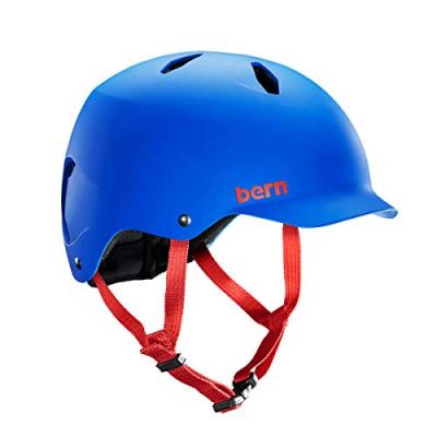 BERN  Bandito Casque de v&eacute;lo Mixte Enfant, Bleu, Taille M/L-53-56 cm