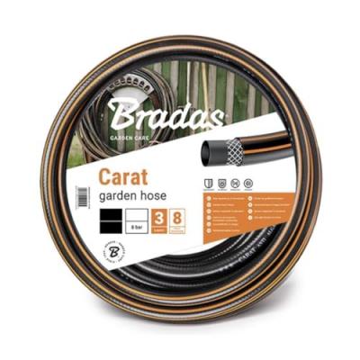 BRADAS  Tuyau d'arrosage CARAT, 1/2', noir/orange, 50 m