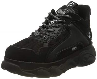 BUFFALO  pour femme. CLD Chaussures &agrave; cha&icirc;ne noires 