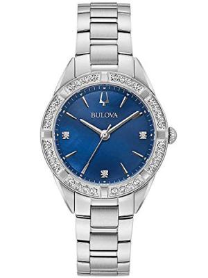  Bulova Femmes Analogique Quartz Montre avec Bracelet en Acier Inoxydable 96R243