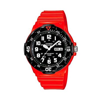 CASIO  Hommes Analogique Quartz Montre avec Bracelet en r&eacute;sine MRW-200HC-4