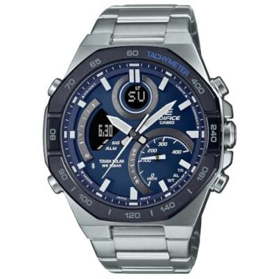 CASIO Montre Homme  ECB-950DB-2AEF - Bracelet Acier Argent