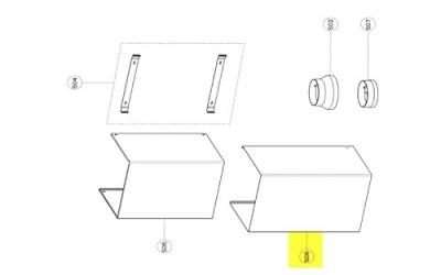 Cheminee Hotte Partie Inf Rep 506 Pour Hotte Roblin - 133.0036.928