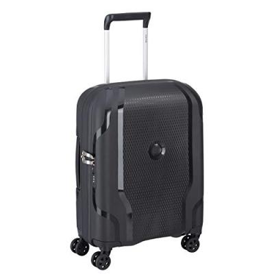 DELSEY Valise rigide cabine trolley slim Clavel 4R 55 cm Noir 