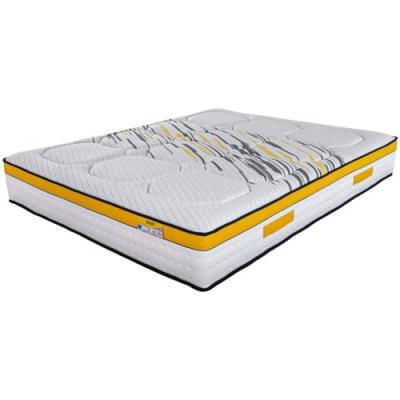 EBAC Matelas 140x190 Rugby - Ressorts ensach&eacute;s - Hauteur 27 cm - Soutien tr&egrave;s ferme