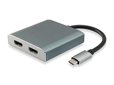 Equip USB C m&acirc;le vers HDMI Femelle 0,15 cm Gris