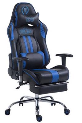 Racing Limit Office Chaise en noir / bleu comme, avec des reproches