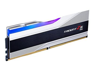 G.SKILL DDR5  Trident Z5 RGB Argent - 32 Go (2 x 16 Go) 5200 MHz - CAS 36