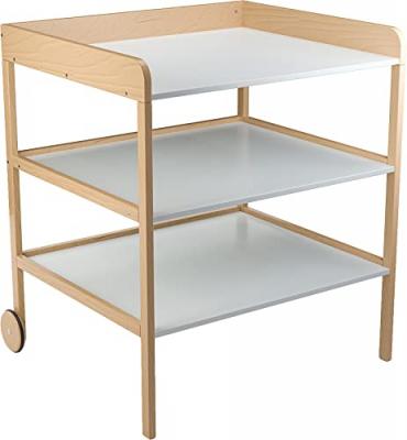 GEUTHER  Commode table &agrave; langer Clara XL bois naturel blanc