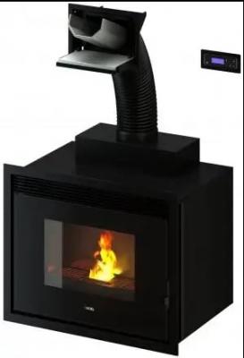 CADEL  - insert &agrave; granul&eacute;s de bois acier noir 7020016 - saturno 16